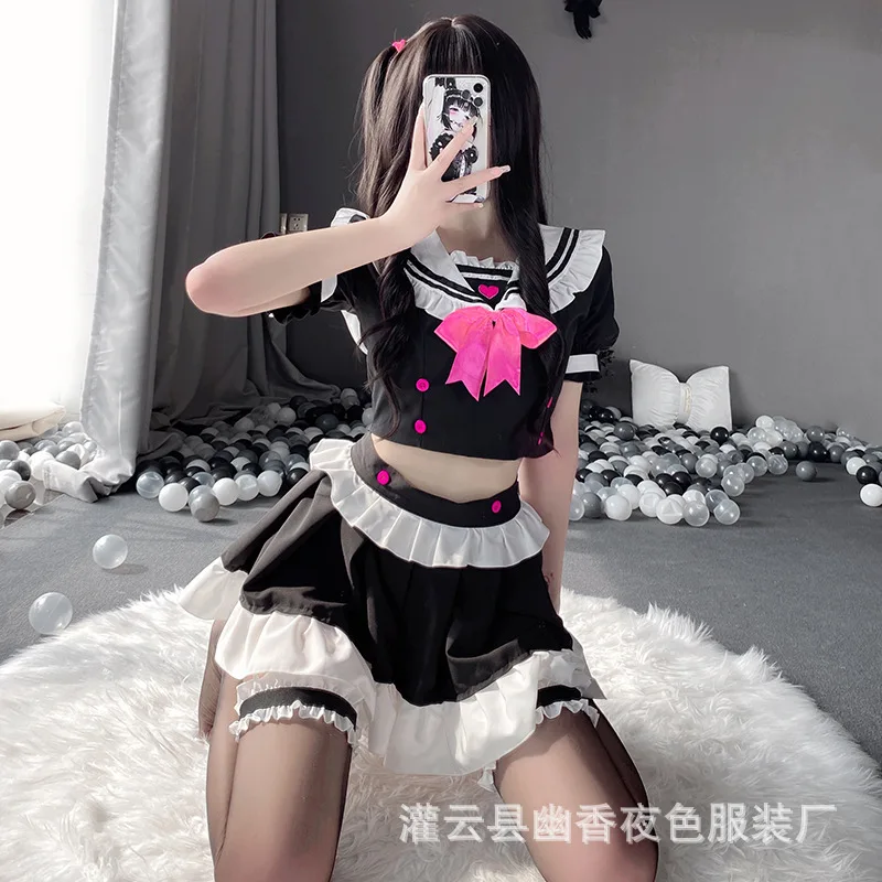 Amine Cute Lolita French Cat Maid Outfit Gothic Cosplay Lolita Dress Girls Woman Waitress Uniform Party Stage Costumes Vestidos lolita dress lolita cosplay costumes