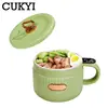 Portable Intelligent Rice cooker Electric skillet Noodles boiling cup hotpot soup stewer Ceramic liner for Dormitory Travel EUUS 3