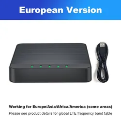 Compact 4G LTE WiFi Router with SIM Card Slot and USB Power - Supports 30 Device Connections - European regulations (4G LET Router)