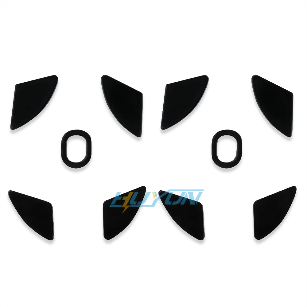2 Sets Rounded Curved Edges Mouse Skates for COR.SAIR SABRE RGB PRO Wired/Wireless Mouse