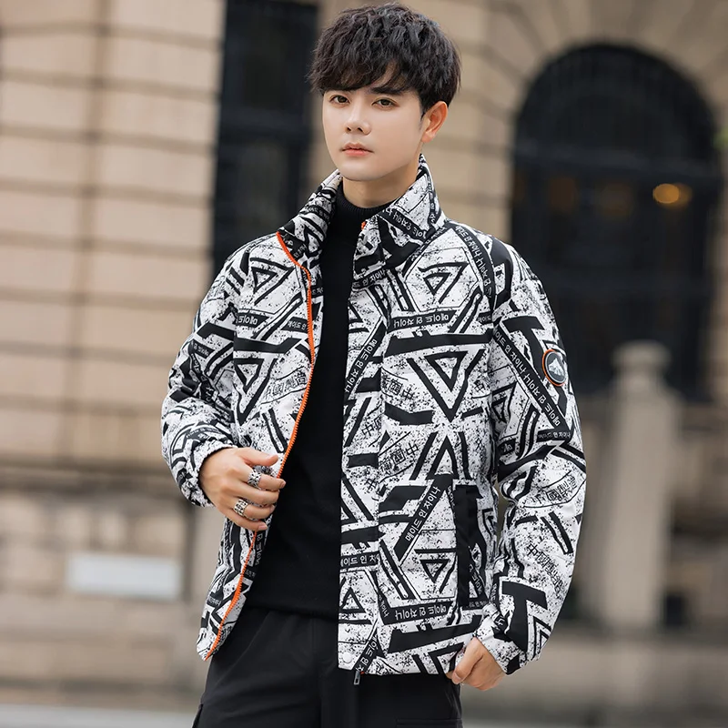 

Down Jacket Men's Stand-up Collar Casual 90% White Duck Down Jacket Thickened Warm Winter New Style Oversize 4XL Tops Clothing