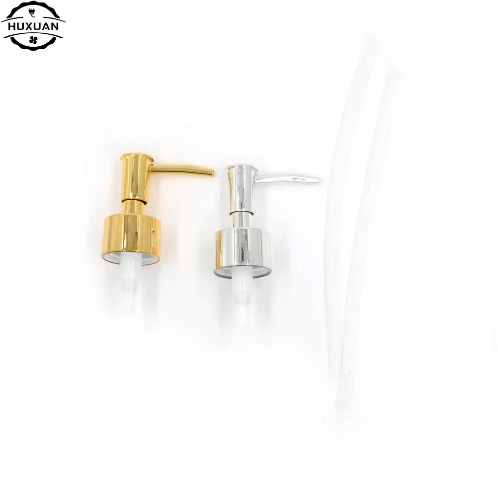 1Pc Plastic Soap Pump Liquid Lotion Gel Dispenser Replacement Jar Tube Tool Gold Silver 2
