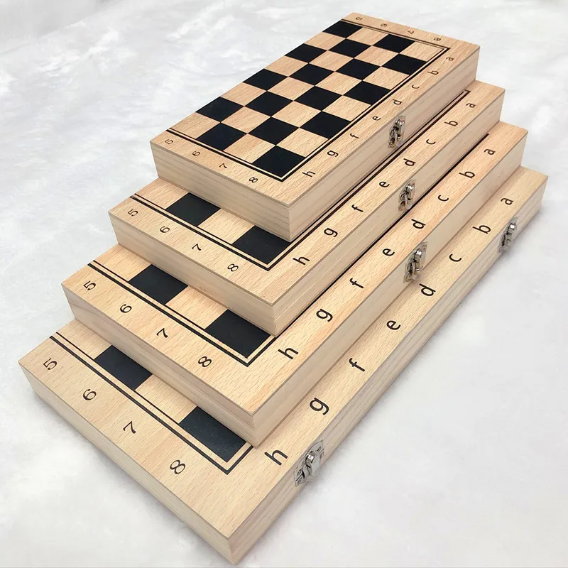 24-39cm Chess set board adult children gift family game solid wood chess pieces traditional classic handmade