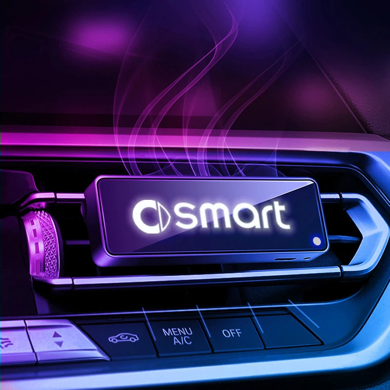 Car Air Outlet Aromaterapia Profumo Incandescente Colorato Led Atmosfera Luce Per Smart Fortwo Forfour Sharpread Forstars Forvision