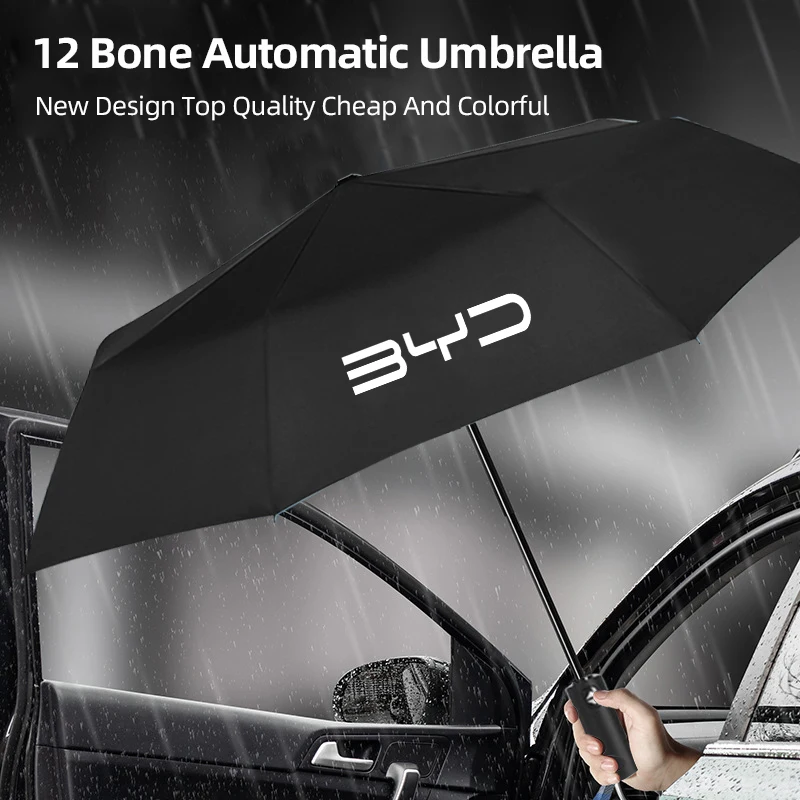 Car Accessories Portable Automatic Folding Sunshade Umbrella For BYD F3 I3 F0 F6 S6 S8 E5 E6 G3 G6 S7 M6 Tang Song Qing Yuan Max