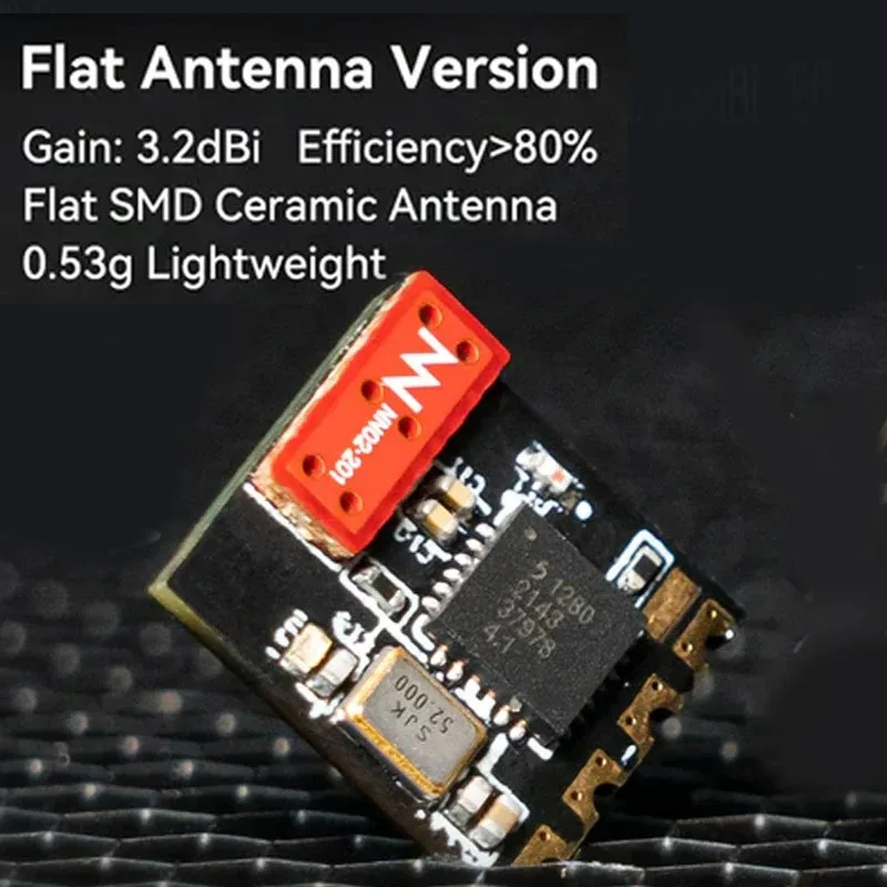 Récepteur BETAFPV ELRS Lite 2.4GHz V1.2 Antenne Plate - Ultra-léger 0.46g