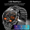 2025 New Sports Smartwatch 800mAh Battery 1.8-Inch HD TFT Display Wireless Talk LED Flashlight Stainless Steel Strap Compatible 3