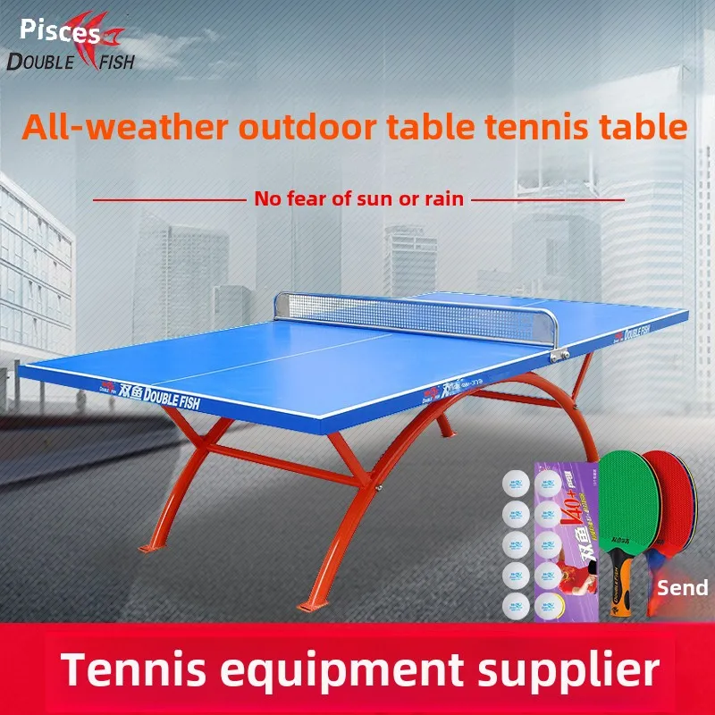 Table tennis table standard 318A waterproof and sun protection 318B outdoor table tennis outdoor household ball