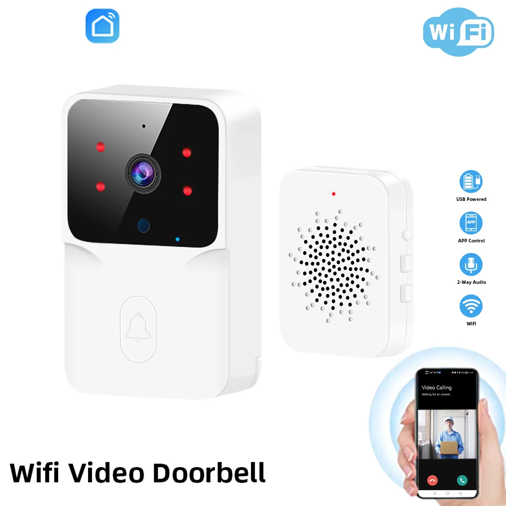 Video doorbell WiFi Video Doorbell Wireless HD Camera IR Alarm Security Smart Home Door Bell WiFi Intercom for Home