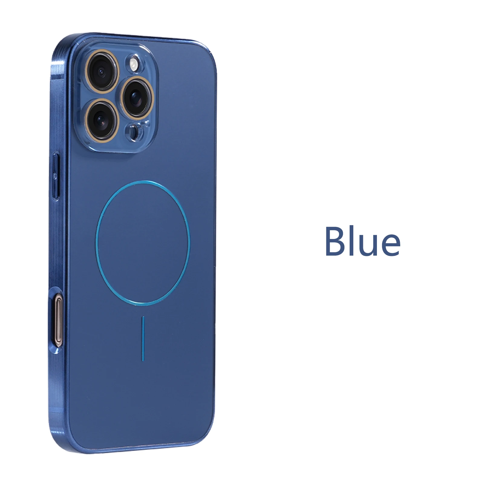 Luxury Magnetic Shockproof Phone Case with Lens Protection and Electroplated Design