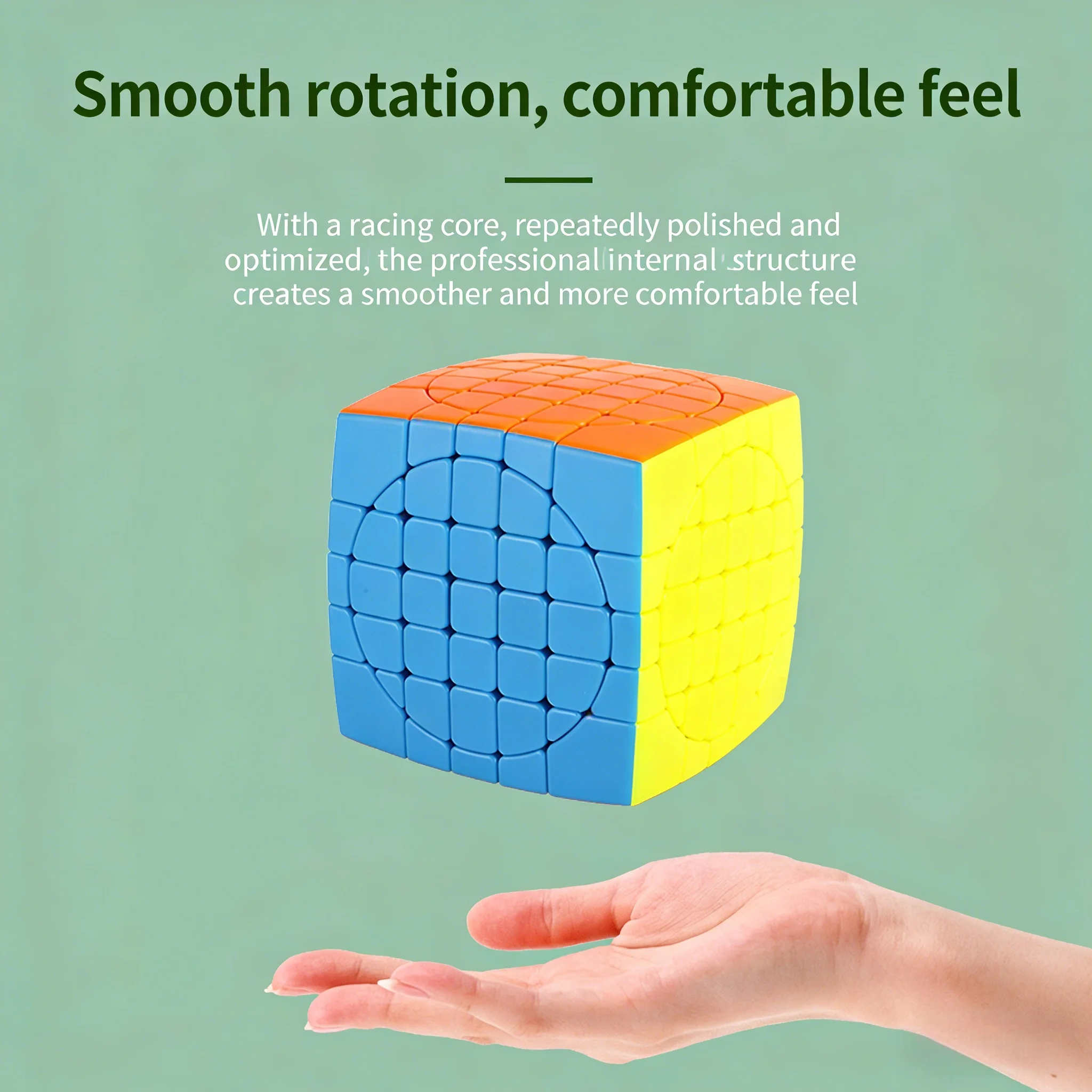 SengSo 원형 5x5x5 4.0 큐브 멀티 모양 멀티 챌린지 특이한 모양 큐브 전문 퍼즐 장난감 Cubo Magico