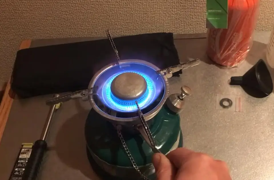 Tappo Bruciatore Silenzioso A Campana Per Fornello Da Campeggio - Accessorio Portatile In Metallo