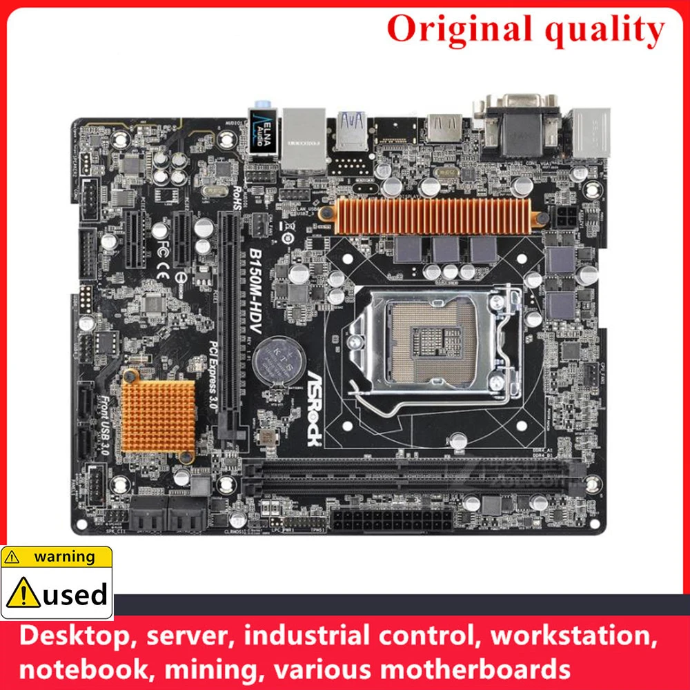 

Used For ASROCK B150M-HDV Motherboards LGA 1151 DDR4 32GB M-ATX For Intel B150 Desktop Mainboard SATA III USB3.0