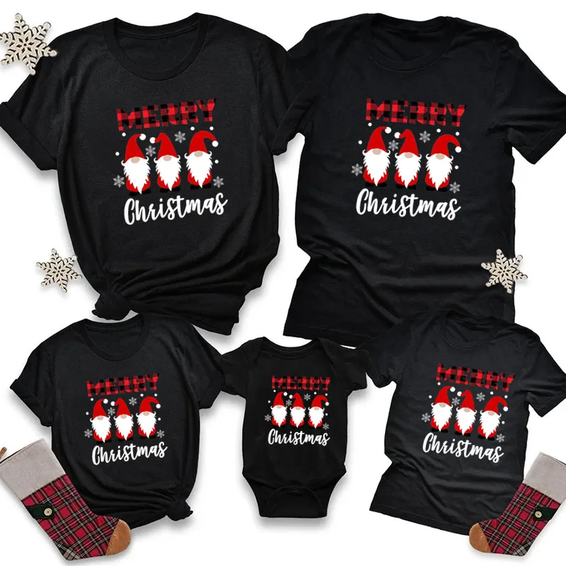 thumbnail image 1 of Conjunto de camiseta navideña a juego para toda la familia 2022 Ciervo Adulto Niño Bebé Conjuntos navideños a juego para toda la familia Conjuntos navideños a juego para toda la familia, 1 of 5