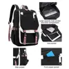 Capibara School Bags Unisex Laptop Capacity Women Men Large Travel Bags Girls Students Patchwork USB Charge Mochilas 4
