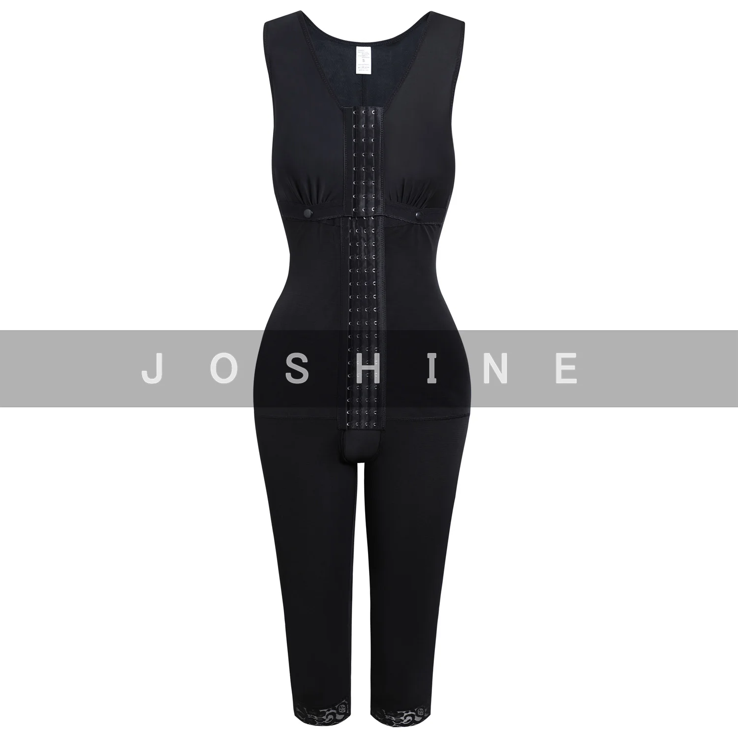Women'S Front Opening Sleeveless And Knee Shapewear Lace Shapewear Slimming Shorts Bodyshaper Women Women'S Home Wear