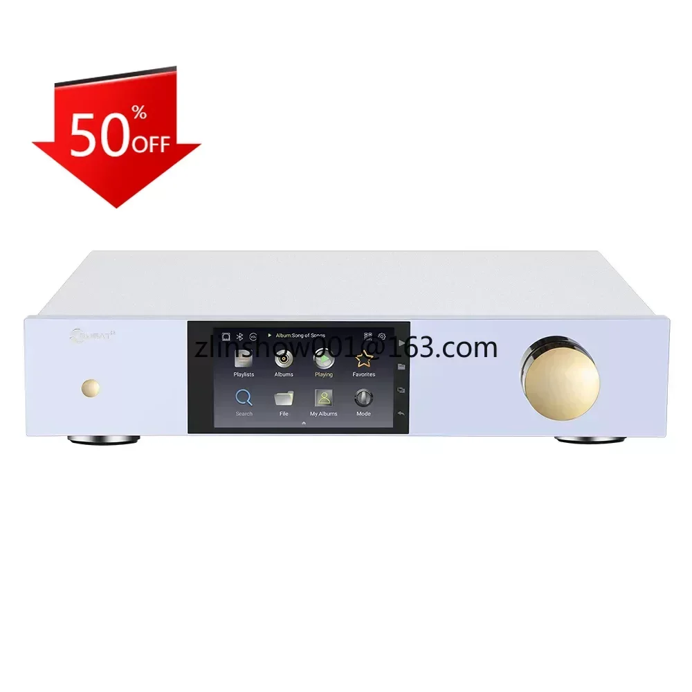 2022 Nuovo Lettore Musicale Di Rete Hifi Dmp60 Per Amplificatore Av Dsd512 Pcm768 Ess9038Pro Dac Audio Con Mqa Dual Hdd Music Streamer