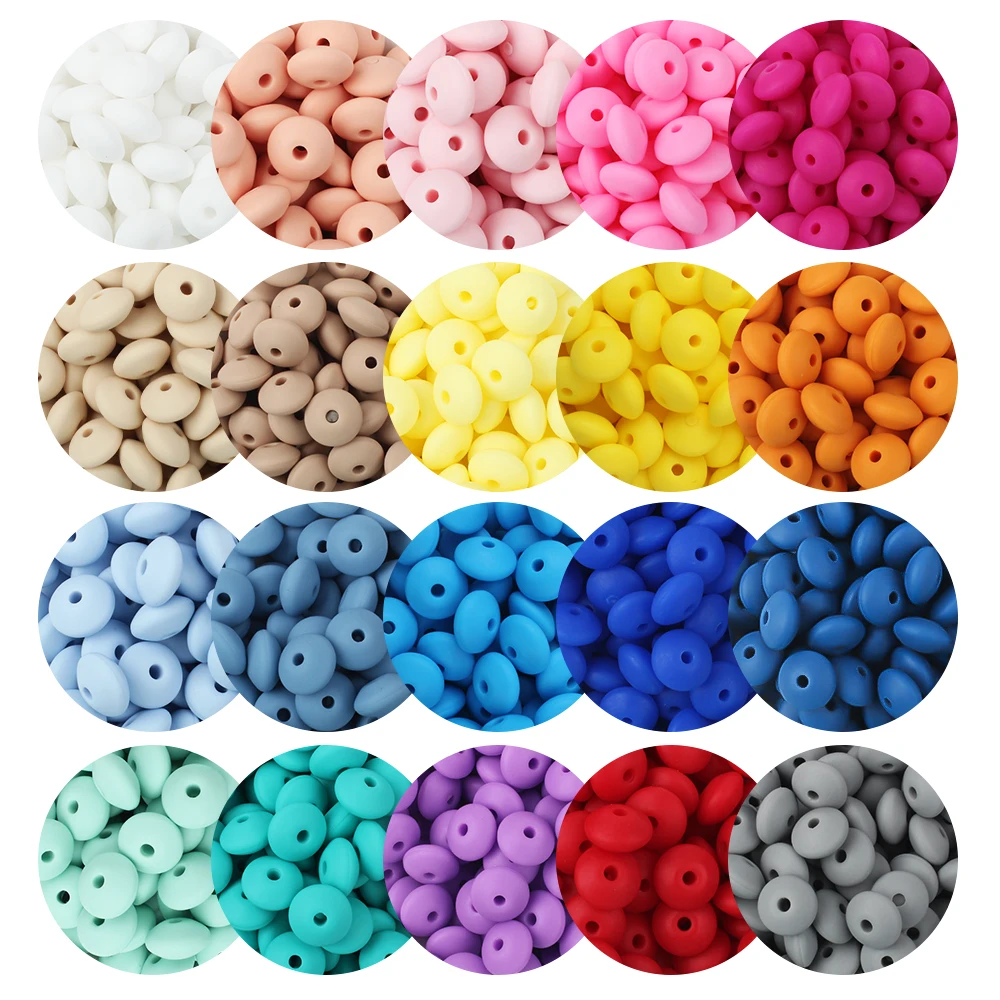 Cuentas Metálicas Rondelle 5 Mm Color Plata 100 Cuentas