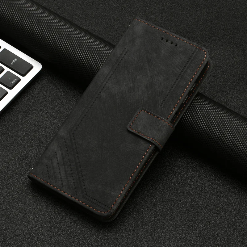Leather Anti-Fall Wallet Phone Case - Luxury Skin Cover