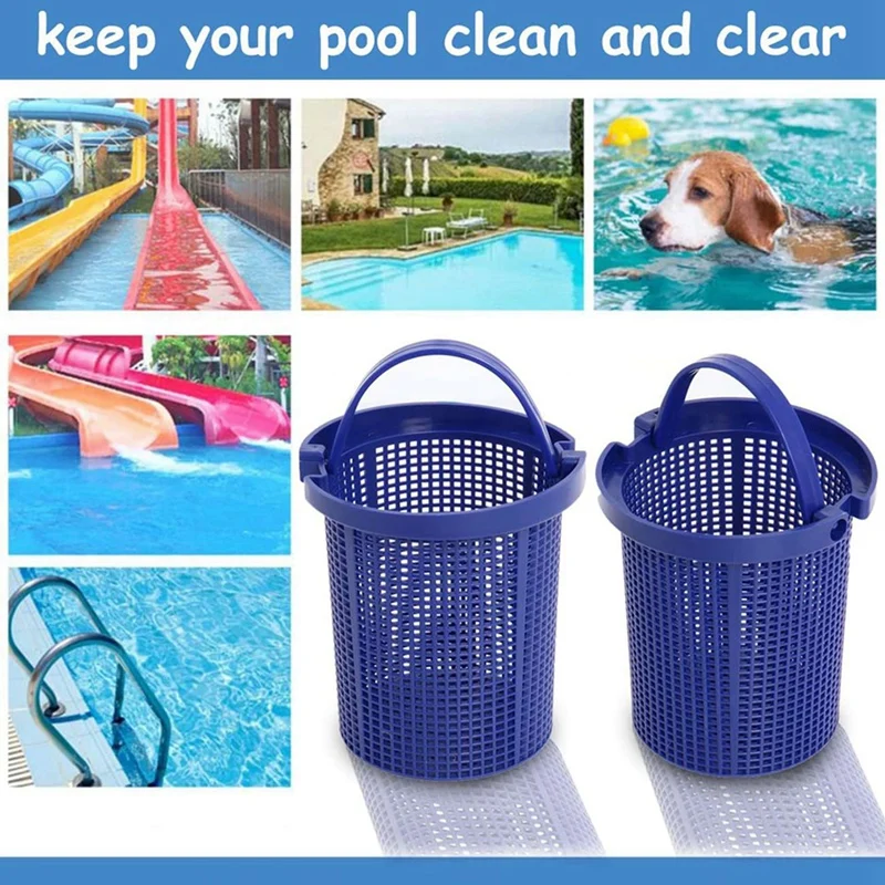 2 Pack Pool Strainer Basket Parts Accessories For Dura-Glass II,Maxi-Glass II,Dyna-Glas Max Pro, Pool Skimmer Strainer Baskets