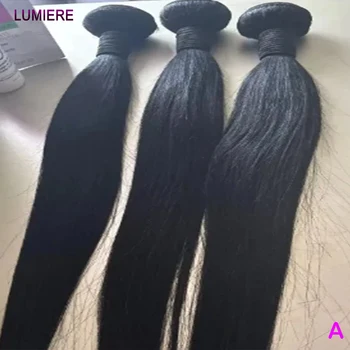 8-40Inch Bone Straight Bundles Brazilian 100% Virgin Raw Human Hair Weave Bundles 3/4 Bundles Deal Top Quality Hair Extensions 1
