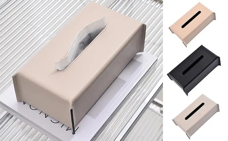 

Tissue Box Wet Wipes Storage Paper Towel Dispenser Car Interior Supplies Home Decoration Desktop Dustproof Tissue Box