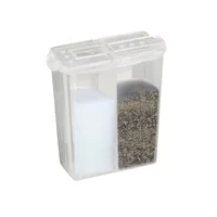 Shaker d'assaisonnement de Camping 2 en 1, pot à épices polyvalent avec couvercle, boîte de rangement à 2 compartiments pour barbecue en plein air, sel et poivre, 1/2 pièces 6