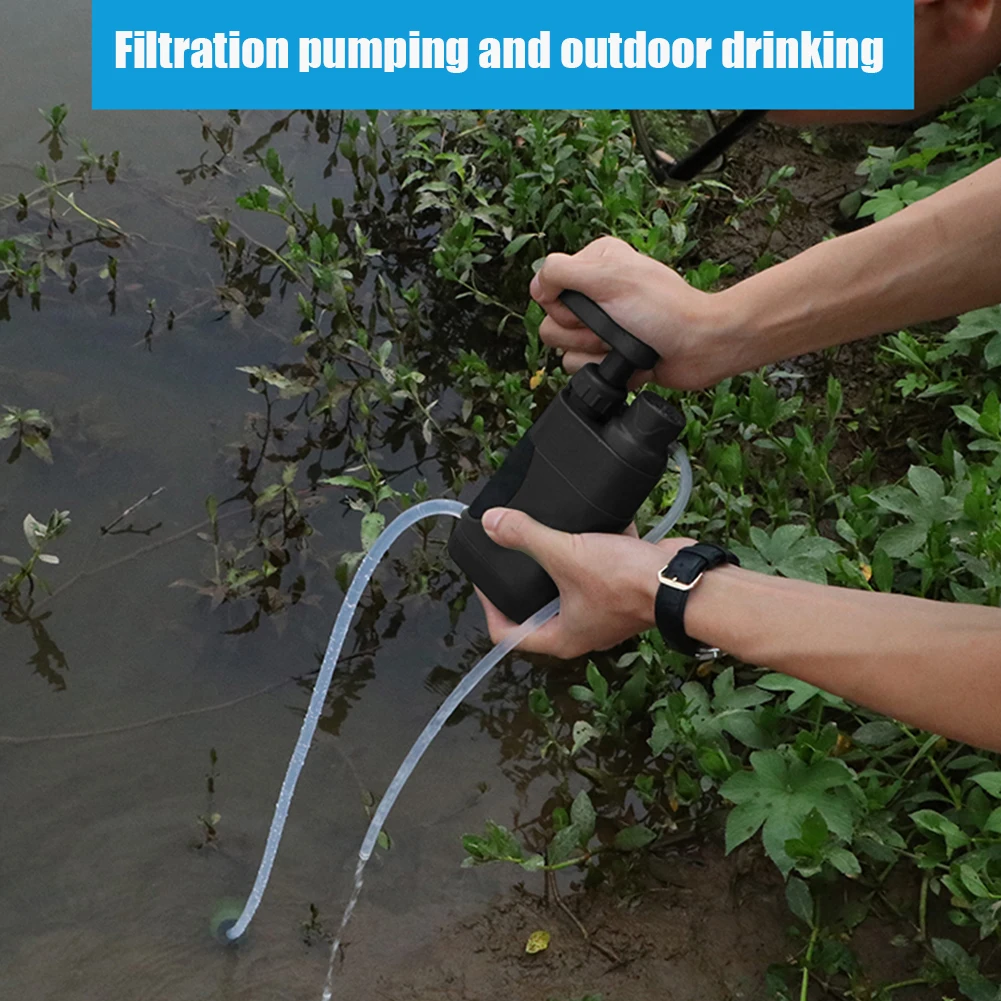 Purewell Portable Water Purifier Pump Filtration System with Replaceable  Filter