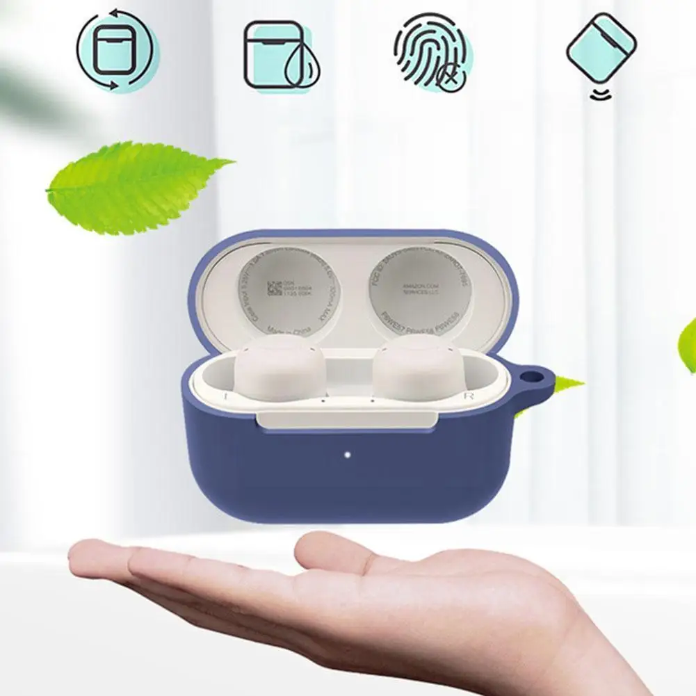 Per Amazon Echo Buds 2 Custodia Custodia Per Auricolari In Tinta Unita Soft Fundas Shell Hearphone Accessori Antiurto Silicone U0K2