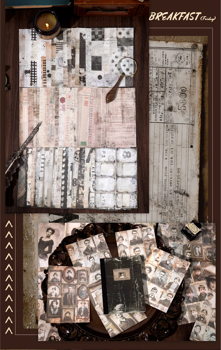 Journal GO 100 Stück Vintage Philosophische Gedanken auf Winden Materialbuch für Collage Junk Journal Scrapbooking DIY Bastelpapiere – Detail 10