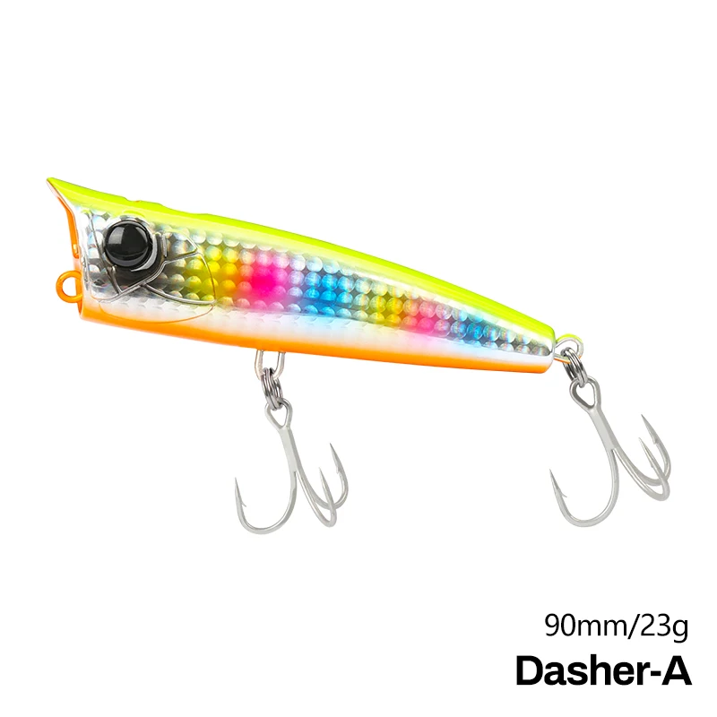 https://ae01.alicdn.com/kf/S5c73e6f107264ba3b78bb985dca400ed5/TSURINOYA-Surface-Popper-DASHER-90F-23g-Topwater-Chatterbait-Fishing-lure-Inshore-Saltwater-Fishing-Seabass-Predator-Hard.jpg