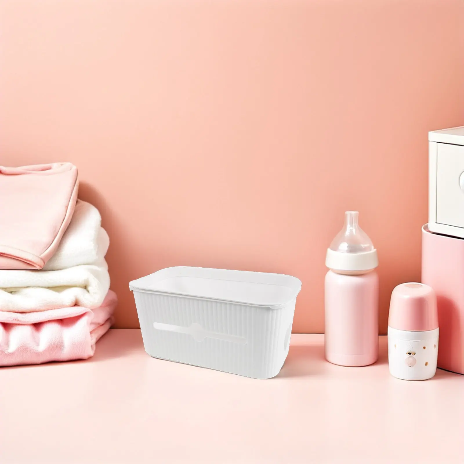 침대 옆 기저귀 보관 바구니, 침대용 컴팩트 걸이식 정리함, 필수품 홀더, 티슈/간식 정리함