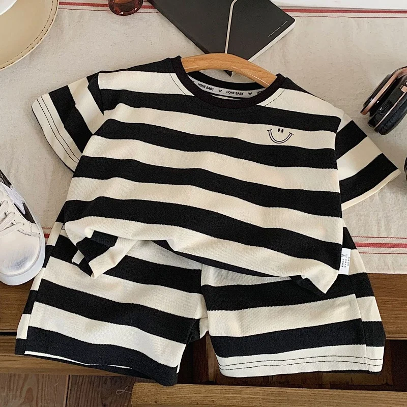 

Детские полоски на возраст 1-6 лет, сексуальная девушка, свитер, надпись Katun, закрывающая обувь, повседневный комплект с двумя вырезами, более длинный Спорт