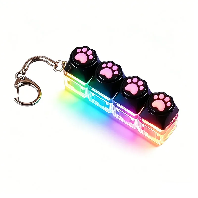 Illuminated Fidget Keychain - Anxiety Relief and Portable Desktop Accessory Gift