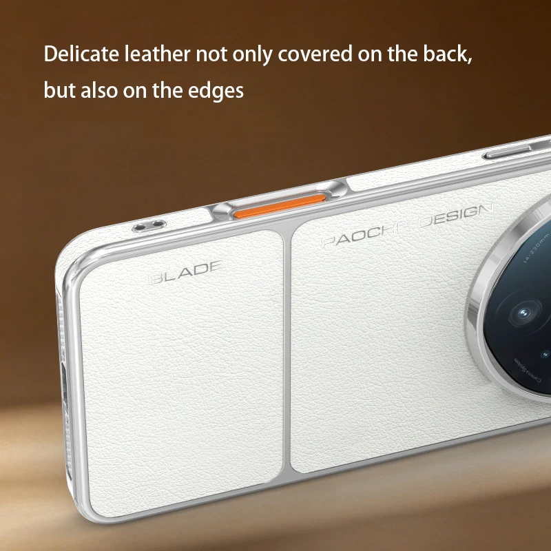 Sleek Leather Case with Built-in Magnet and Heat Dissipation - Comfortable Grip and Fashionable Design