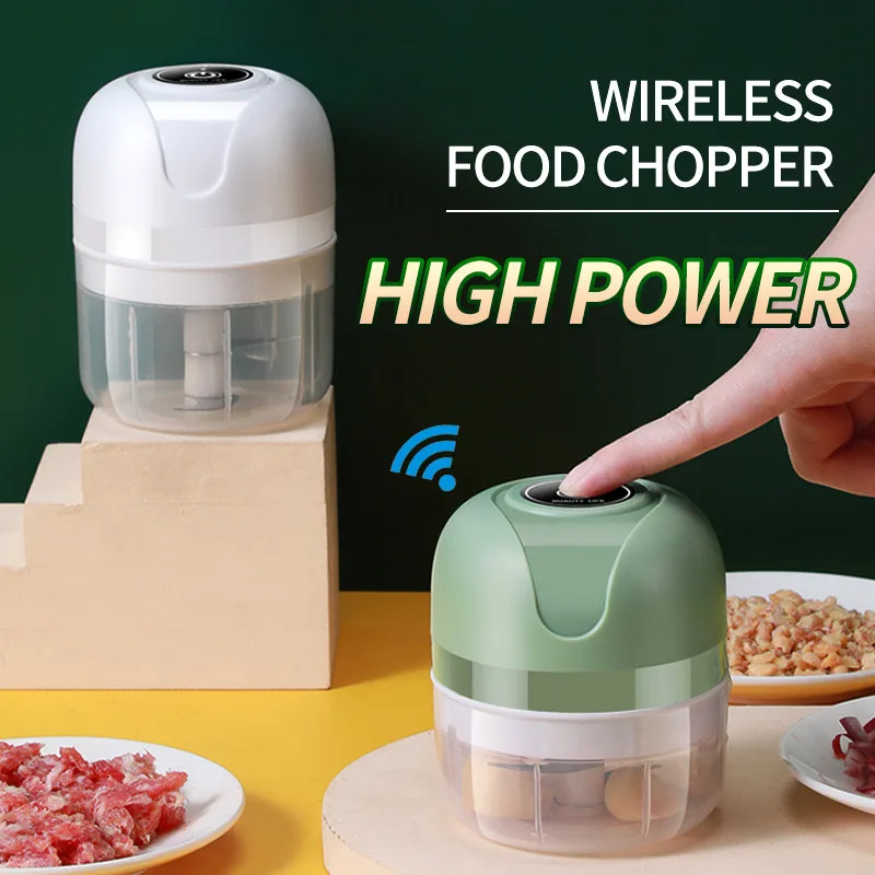 Electric Mini Food Chopper USB Charging Mini Electric Garlic Chopper Small  Food Processor for Onion Garlic Pepper Vegetable - AliExpress