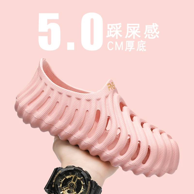 صنادل رجالية عصرية من مادة إي في إيه، أحذية شاطئ مريحة وخفيفة الوزن للرجال، أحذية مائية غير قابلة للانزلاق، أحذية رياضية كاجوال للمشي قابلة للتنفس