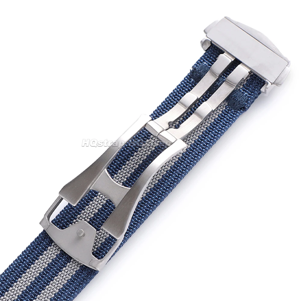 Premium 20mm Waterproof Nylon Watch Strap with Sport Folding Buckle