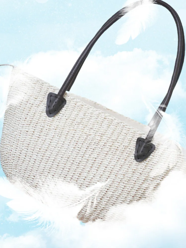 JNMC Women's Handmade Woven Vegetable Basket Shopping Handbag