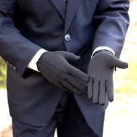 4PCS Black Cotton Gloves Formal Tuxedo Honor Guard Uniform Gloves for Police Server Funeral Parade Costume Coin Jewelry Silver 2