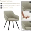 Faux Suede Accent Chair Arm Chairs Living Room Chairs Leisure Chair Upholstered Chair with Metal Legs Set of 2 for Home Kitchen 6