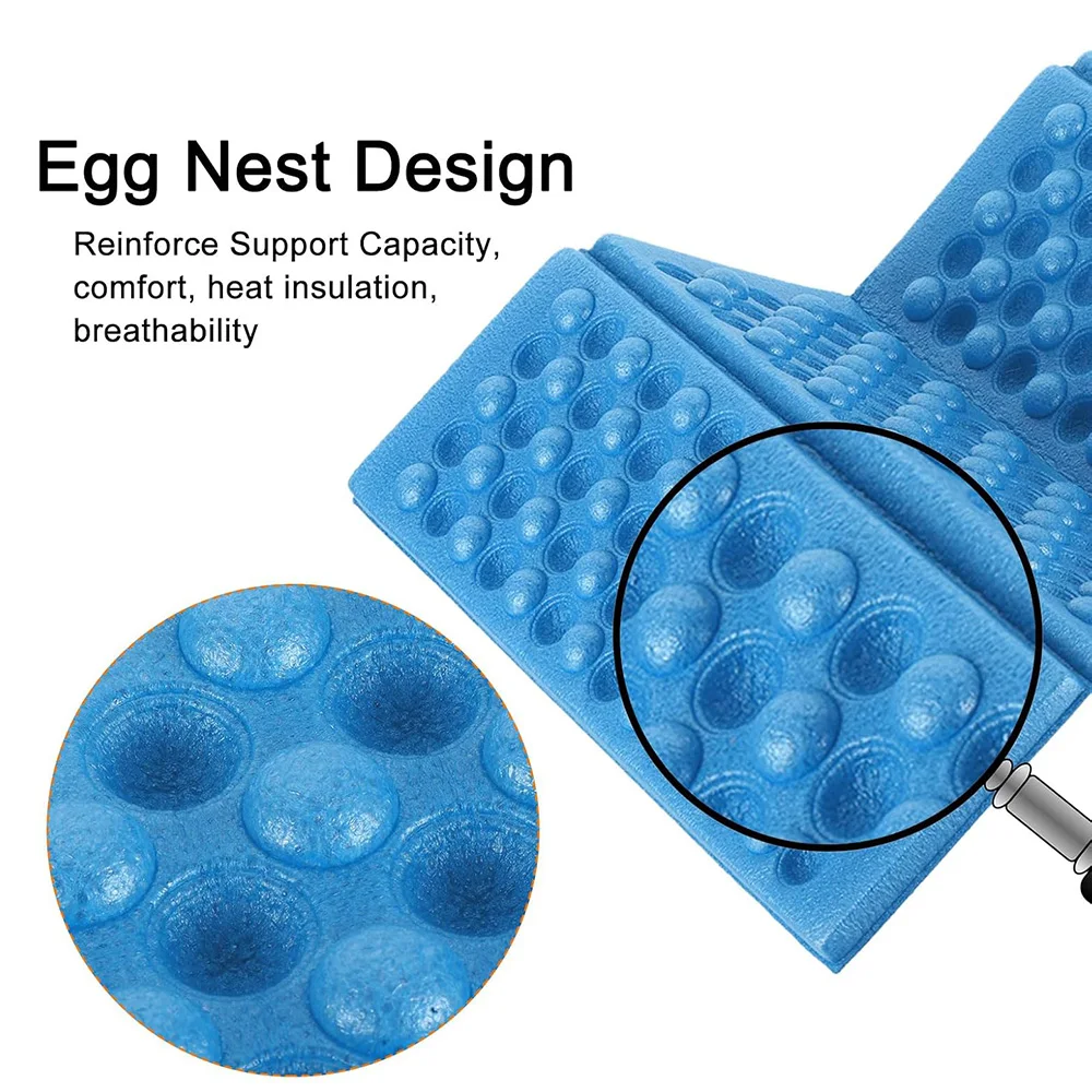Honeycomb Foldable Outdoor Cushion Mat - Massage Comfort and Moisture-Resistant Pad