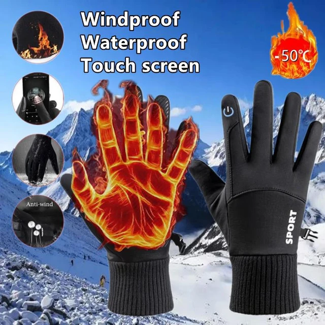 Guantes calefactables con USB para hombre y mujer, manoplas cálidas a  prueba de viento para ciclismo, esquí, Invierno - AliExpress