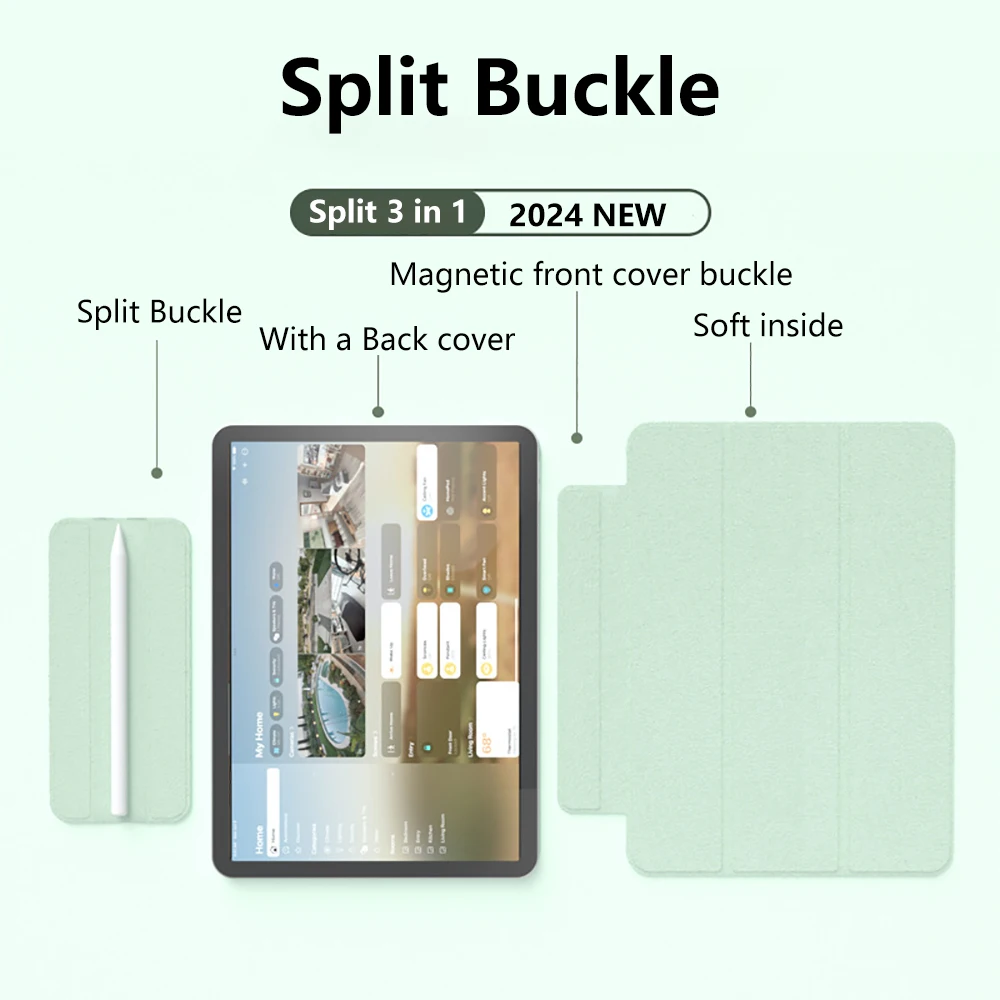 Case For IPad 11th Generation (A16) 11 Inch 2025/ IPad 10th Generation 2022 10,9 Premium PU Leather Protective Case Magnetic Folio Cover With Stand