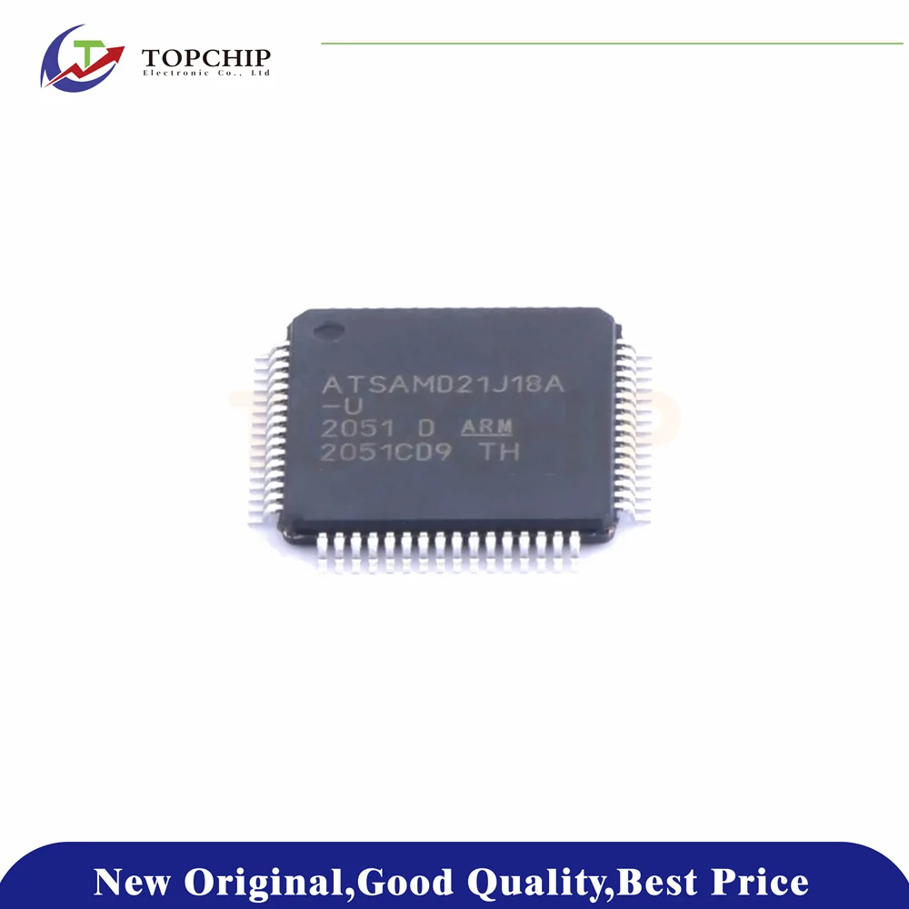 

1Pcs New Original ATSAMD21J18A-AU 256KB ARM-MSeries 32KB 48MHz FLASH 52 TQFP-64(10x10) Microcontroller Units (MCUs/MPUs/SOCs)