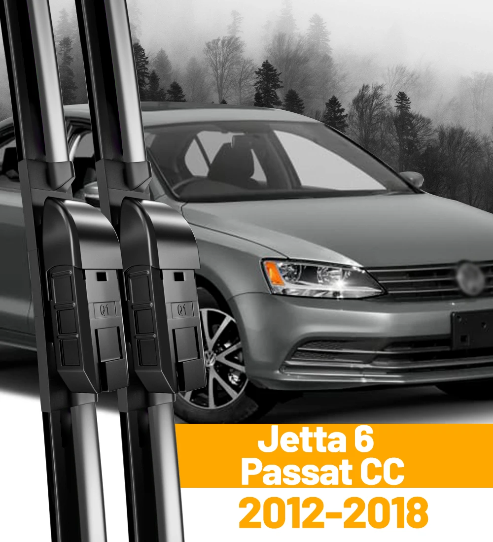 Scheibenwischer Frontwischerblätter Für VW Jetta 6 MK6 A6 Passat CC 2012-2018 2013 2014 2015 2016 Windschutzscheibe Windschutzscheibe Frontscheibe 24 "19" – Detail 1