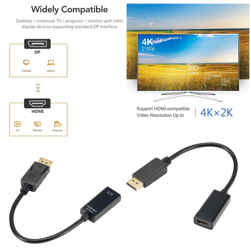 4K DP-HDMI ȣȯ  ̺, ÷Ʈ ÷ Ʈ-HDMI    ̺-PC HDTV  ƮϿ