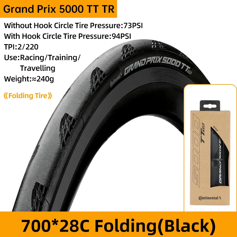 Continental Road Bicycle Tire Grand Prix 5000 Tubeless