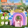 VEVOR Inflatable Bounce House Indoor Outdoor Playhouse Trampoline Kid Jumping Bouncer with Blower Slide Storage Bag 110x91x91 in 2