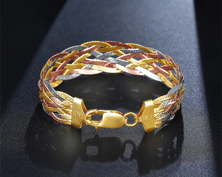 Vintage Italian 18k Gold Panther-Link Bracelet | 7